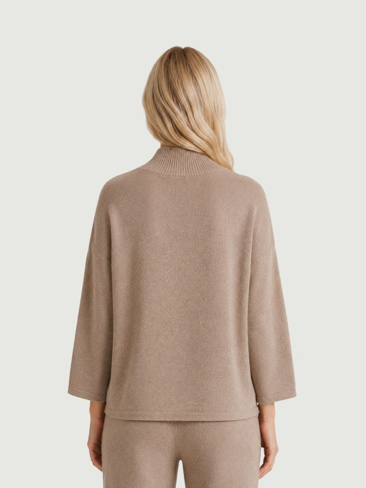 Maglione a lupetto nocciola 0570580 0083 BIMOR 
