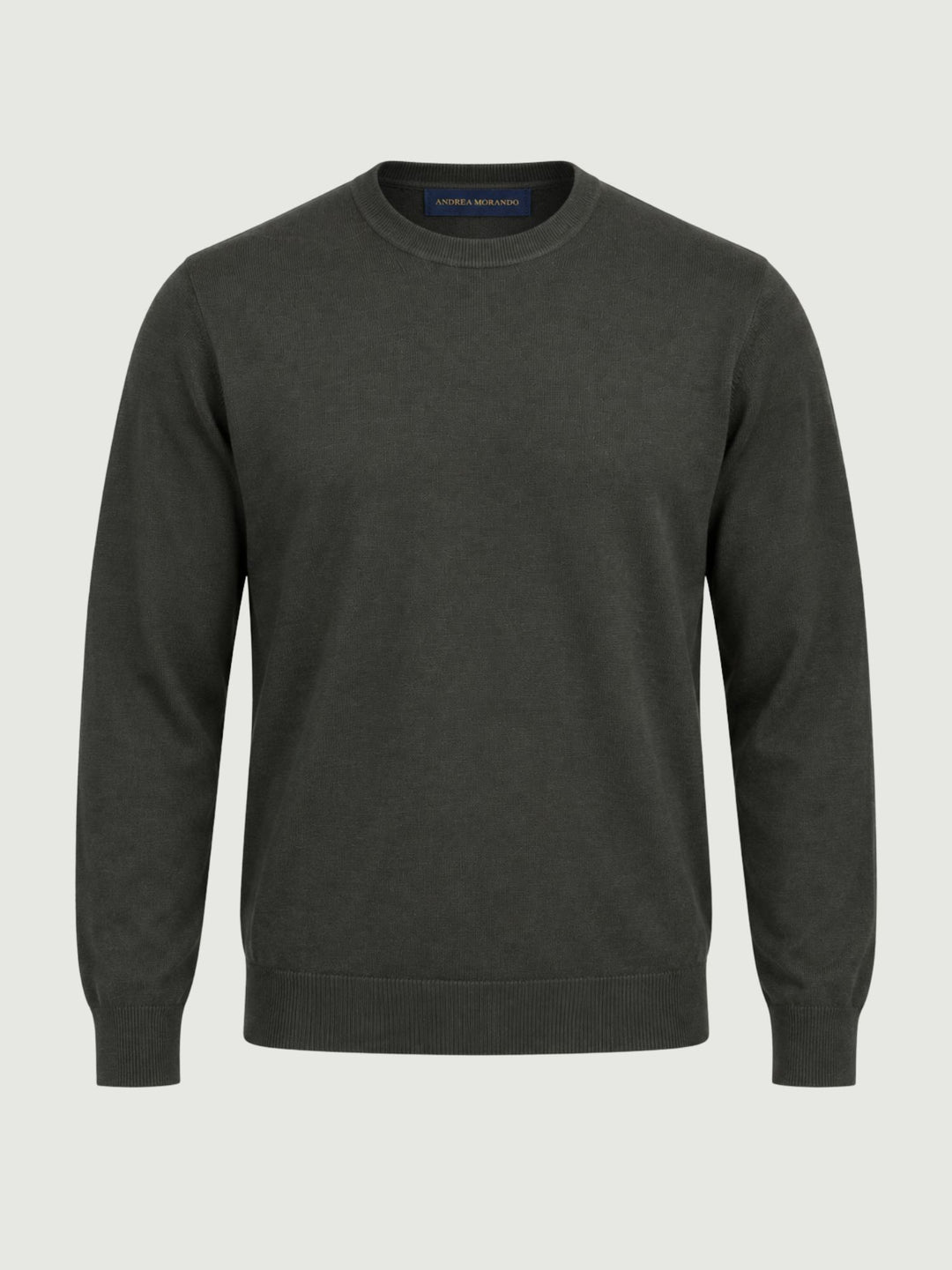 Maglia girocollo verde abete 3000900 366 ANDREA MORANDO 