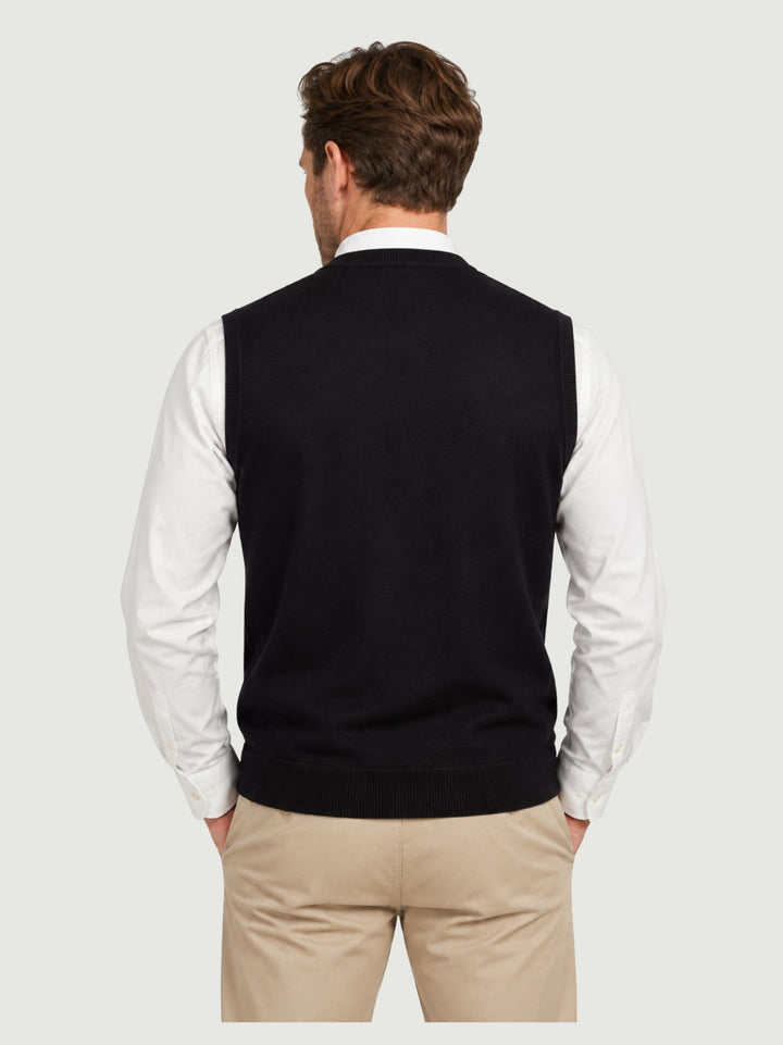 Gilet con bottoni navy 3002900 205 ANDREA MORANDO 