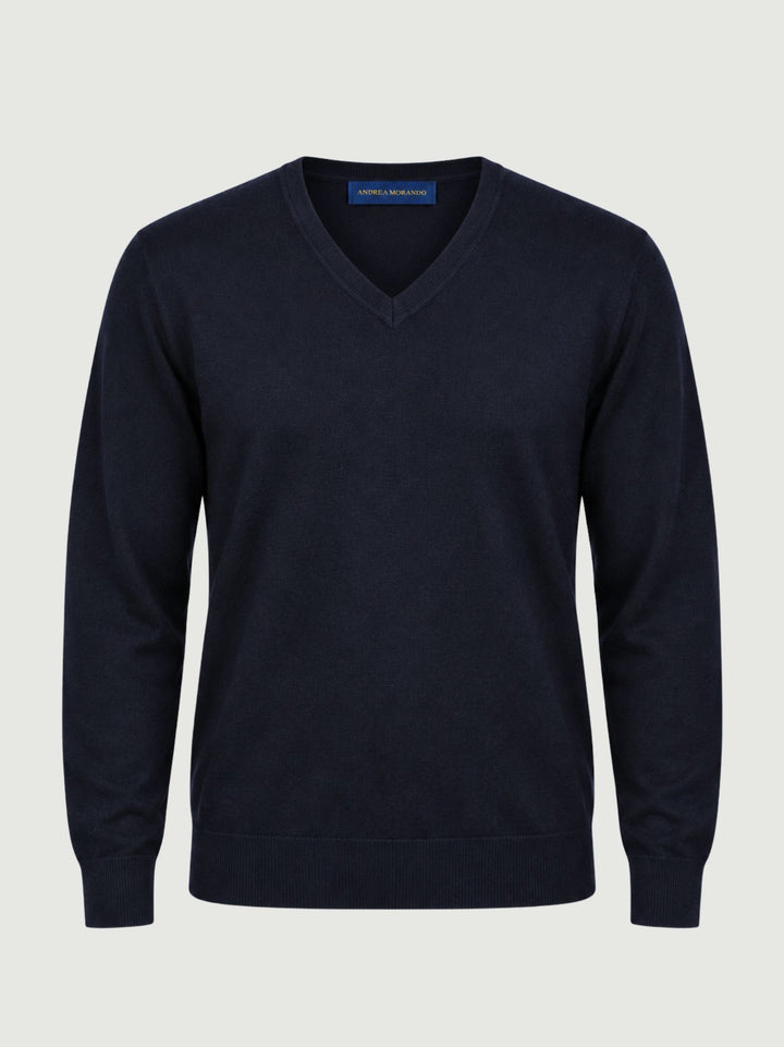 Maglia scollo a v navy 3003900 205 ANDREA MORANDO 