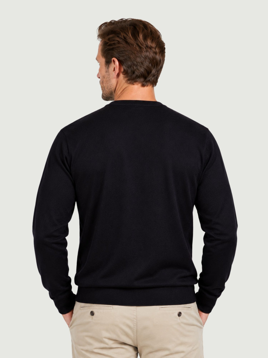 Maglia scollo a v navy 3003900 205 ANDREA MORANDO 