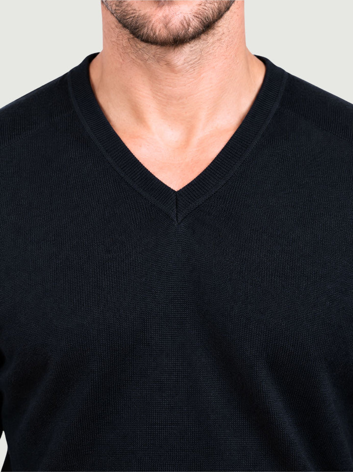 Maglia scollo a v navy 3003900 205 ANDREA MORANDO 