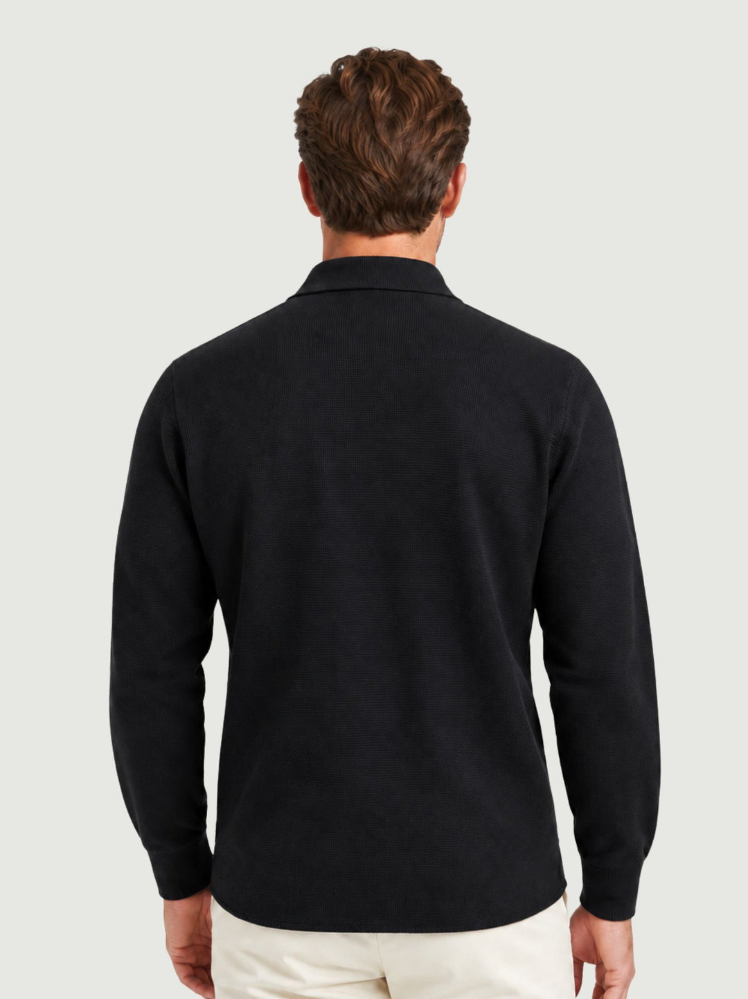 Overshirt in misto lana navy 6007226 205 ANDREA MORANDO 