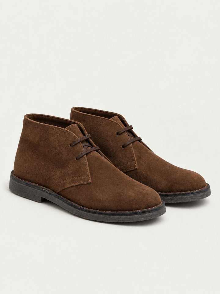 Desert boot in pelle scamosciata marrone bruciato 500 BRUCIATO ANDREA MORANDO 