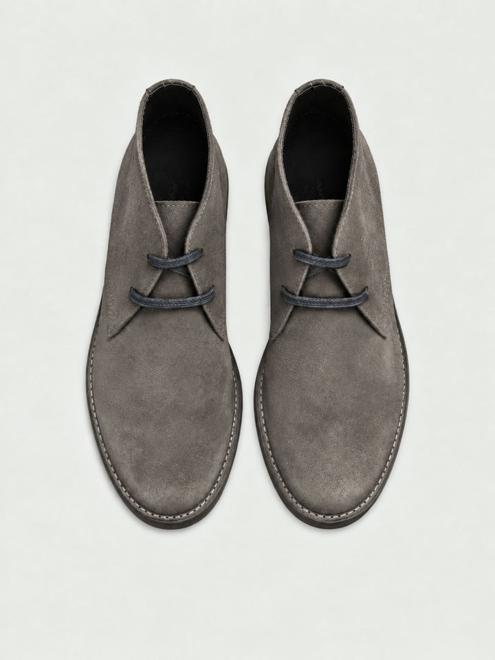 Desert boot in pelle scamosciata grigio acciaio 500 SHARK ANDREA MORANDO 