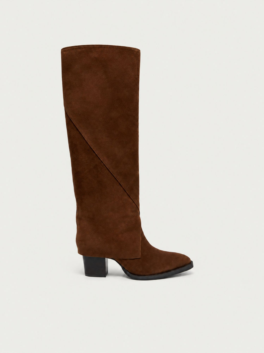 Stivale wrap in camoscio marrone cioccolato S1586 MARRONE ANDREA MORANDO 