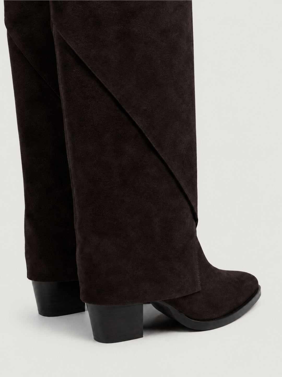 Stivale wrap in camoscio testa di moro S1586 T.MORO ANDREA MORANDO 