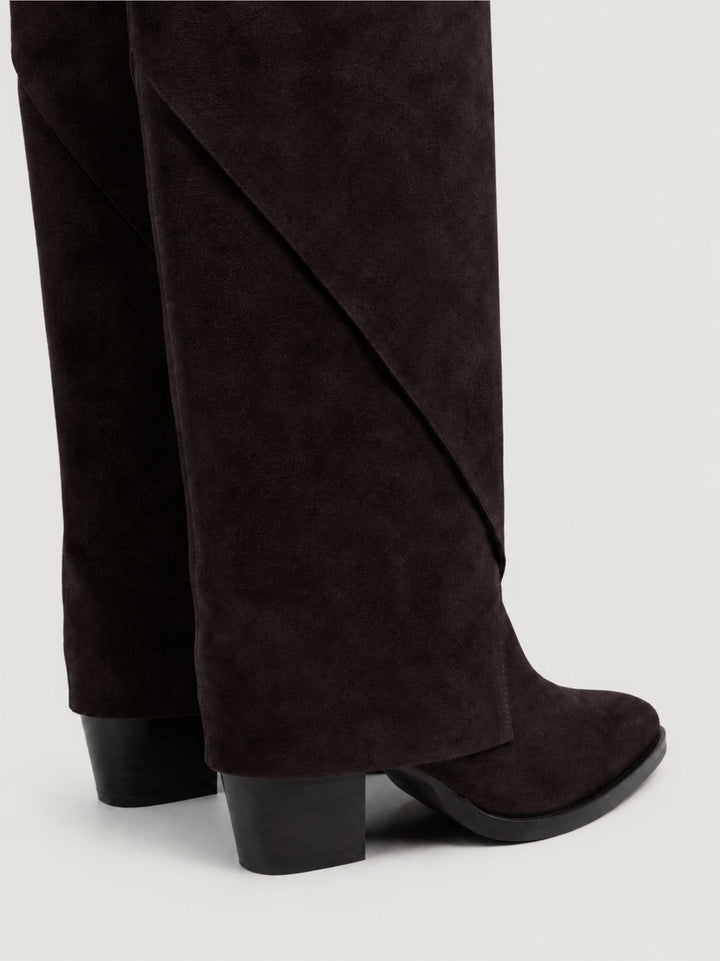Stivale wrap in camoscio testa di moro S1586 T.MORO ANDREA MORANDO 
