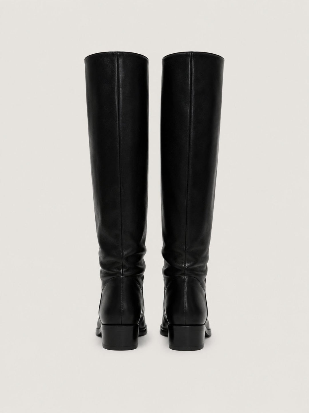 Stivale in pelle nero con arricciature S2882 NERO ANDREA MORANDO 