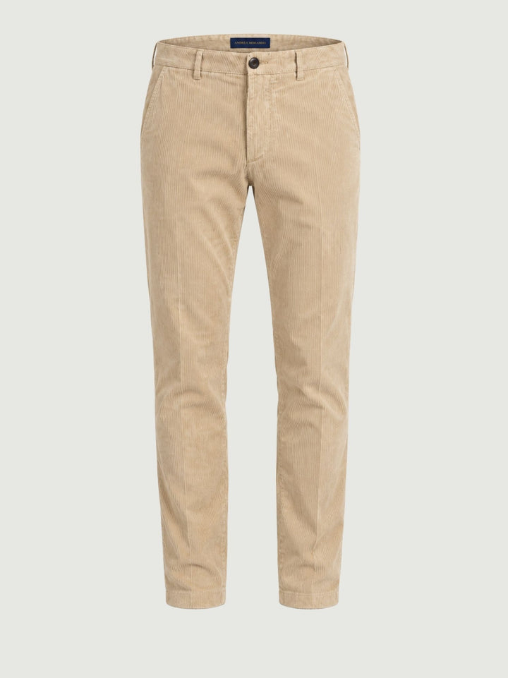Pantalone chino in velluto a coste mandorla T502STR 038 NOLAB 