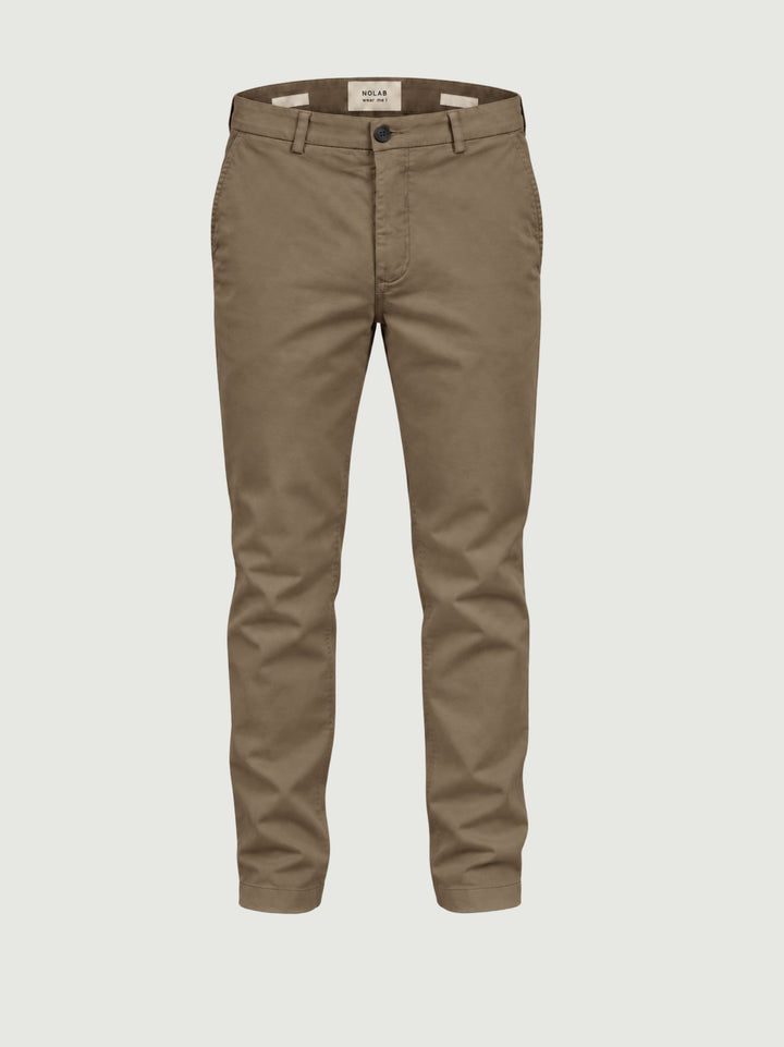 Pantalone chino in cotone tortora T615STR 734 NOLAB 