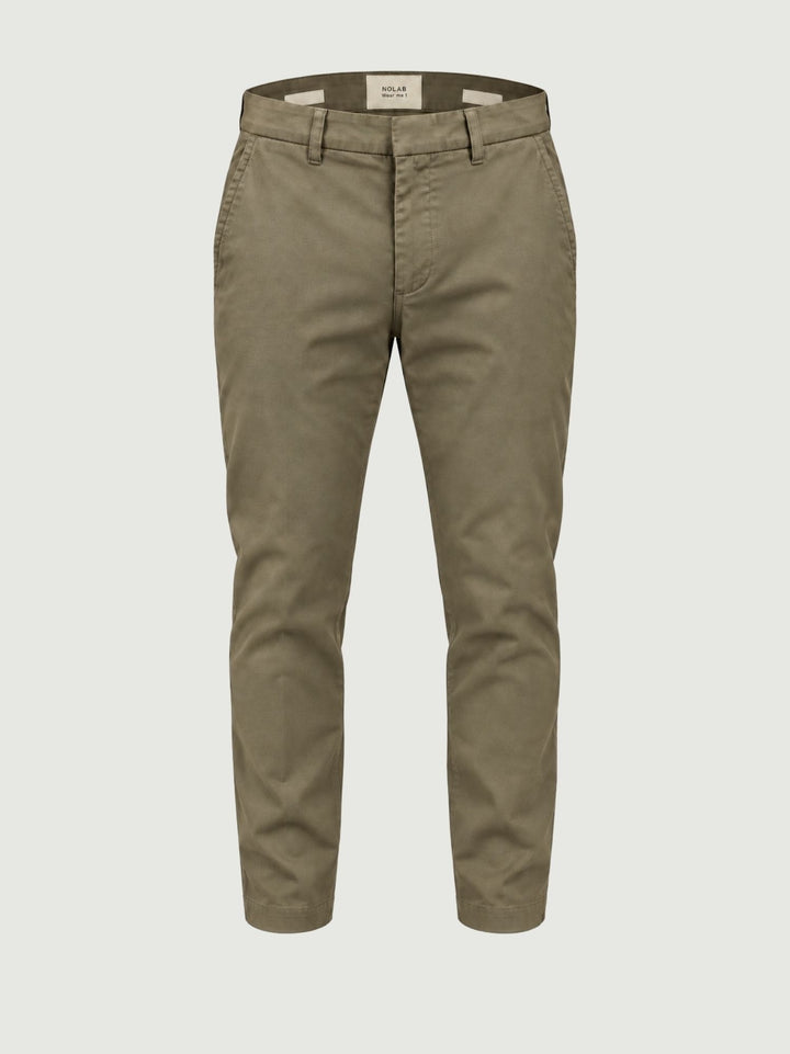 Pantalone in cotone e lyocell tortora T617BRO 942 NOLAB 