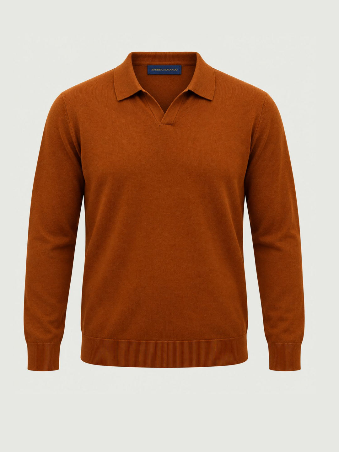 Maglia a polo in lana ruggine JFW08 017 PRICOH'S 