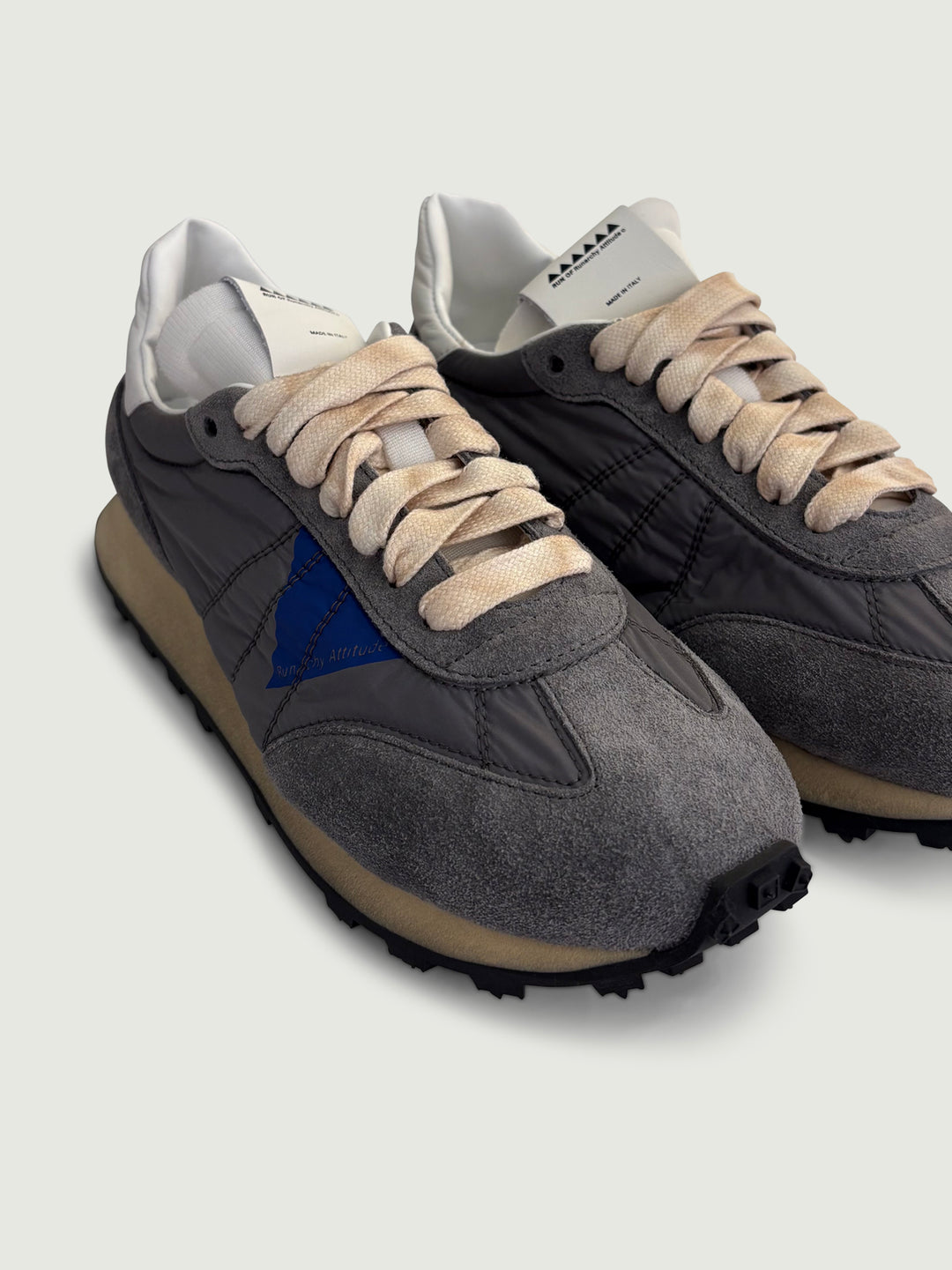 Sneaker Action in nylon e camoscio fumo ACTIO 4163 RUN OF 