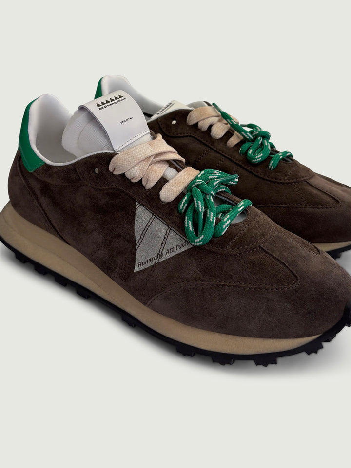 Sneaker Ager in camoscio moro AGER 203 RUN OF 