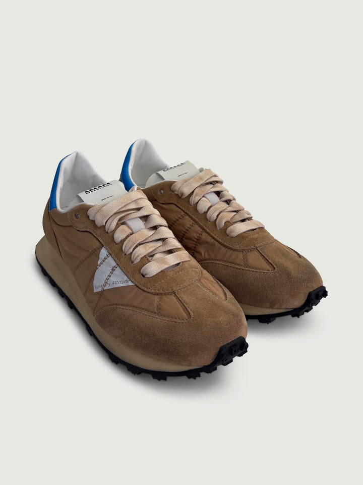 Sneaker Amnis in nylon e camoscio cammello AMNIS 205 RUN OF 