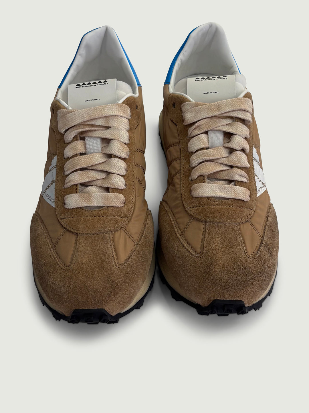 Sneaker Amnis in nylon e camoscio cammello AMNIS 205 RUN OF 