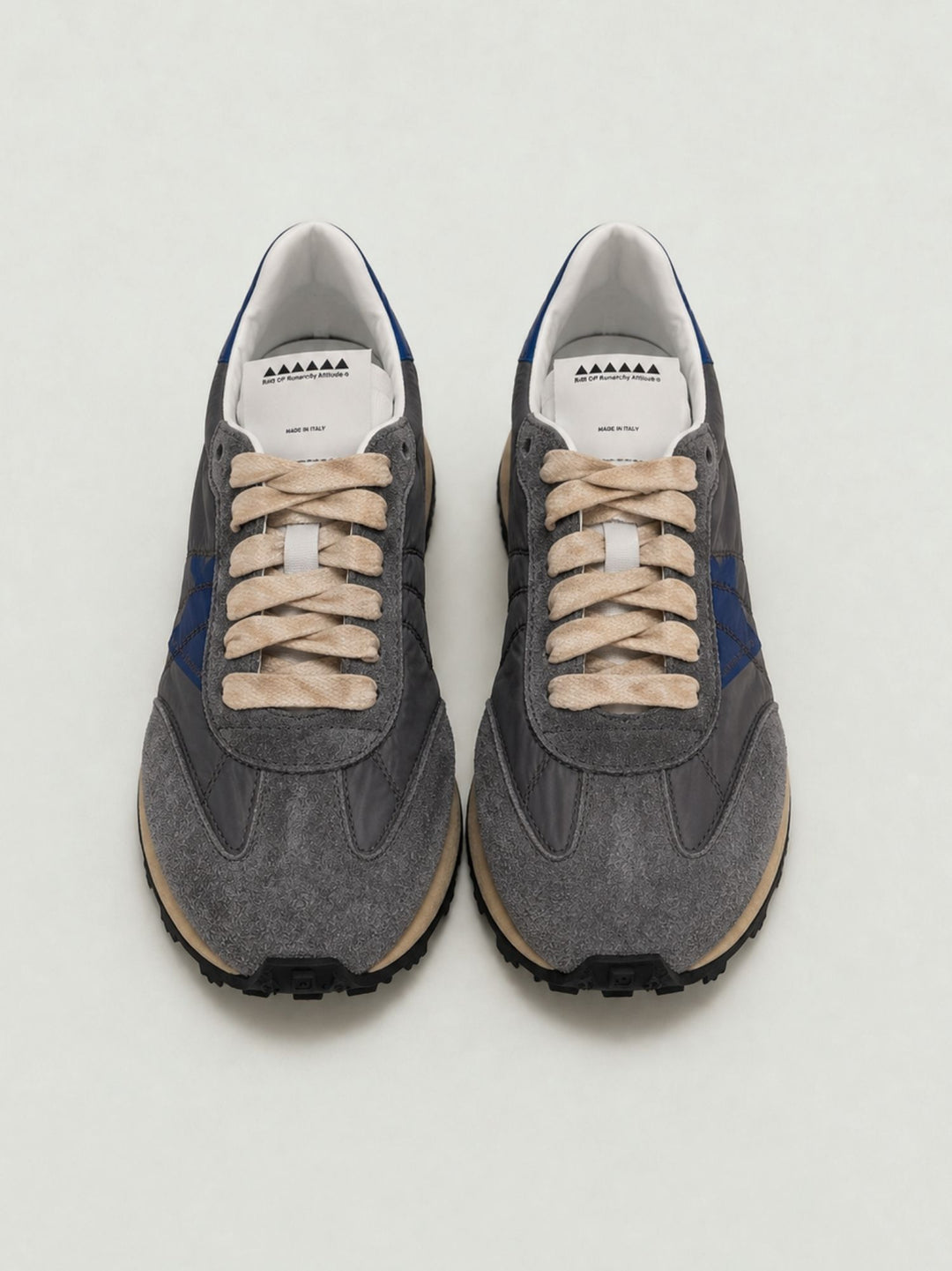 Sneaker Action in nylon e camoscio fumo ACTIO 4163 RUN OF 