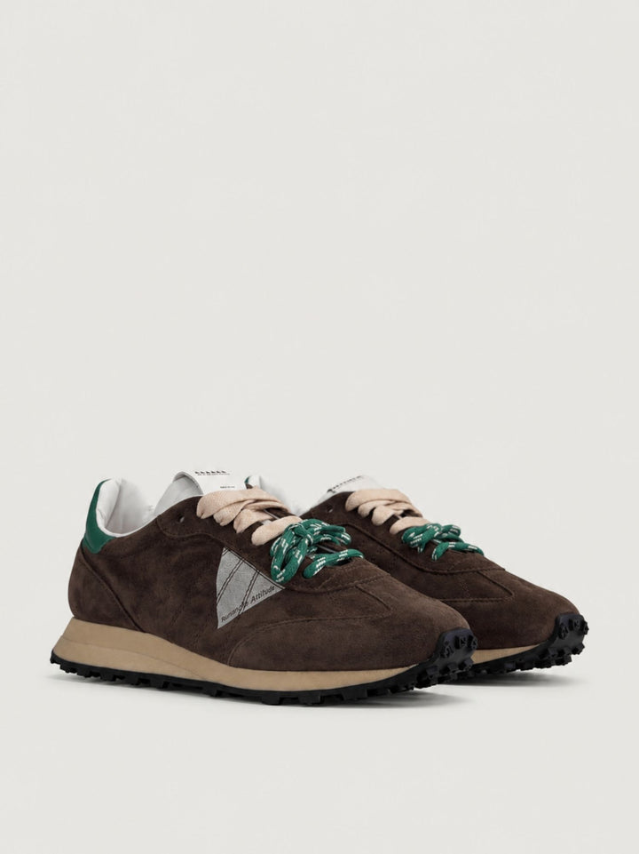 Sneaker Ager in camoscio moro AGER 203 RUN OF 