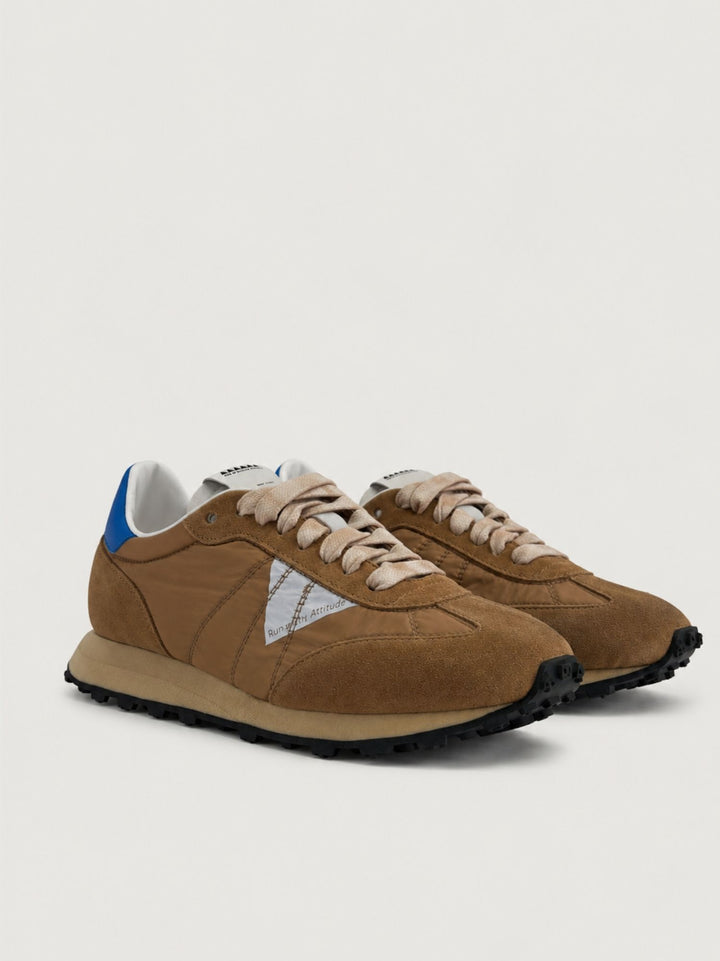 Sneaker Amnis in nylon e camoscio cammello AMNIS 205 RUN OF 