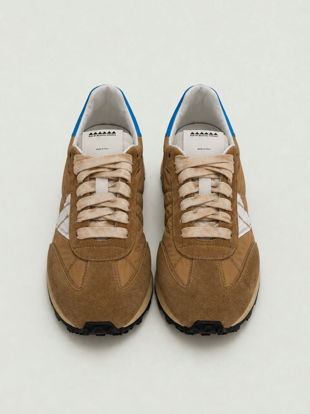 Sneaker Amnis in nylon e camoscio cammello AMNIS 205 RUN OF 