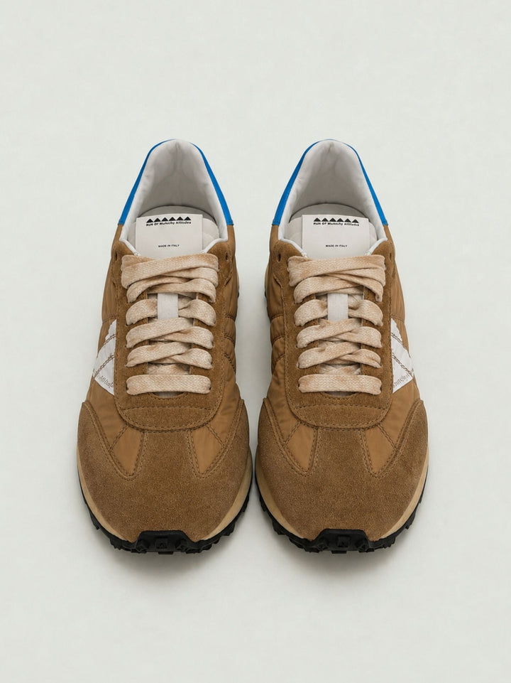 Sneaker Amnis in nylon e camoscio cammello AMNIS 205 RUN OF 