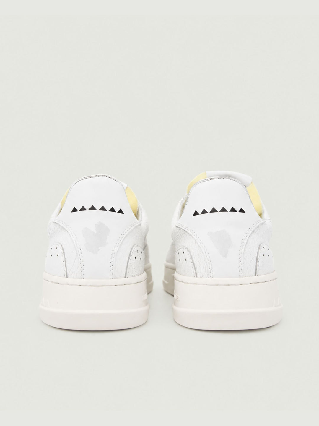 Sneaker bassa vintage in pelle bianca FARGO CRACK BIANCO RUN OF 