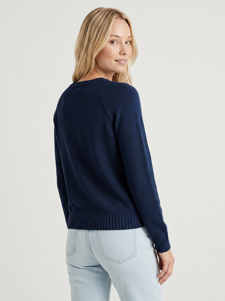 Girocollo in pura lana blu WO2470/26 BLU S&M GROUP 