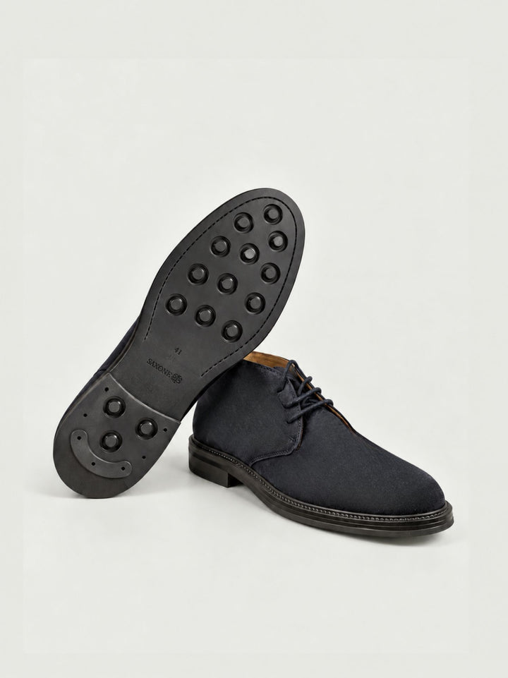 Polacchino in camoscio navy 073 565 SAXONE 