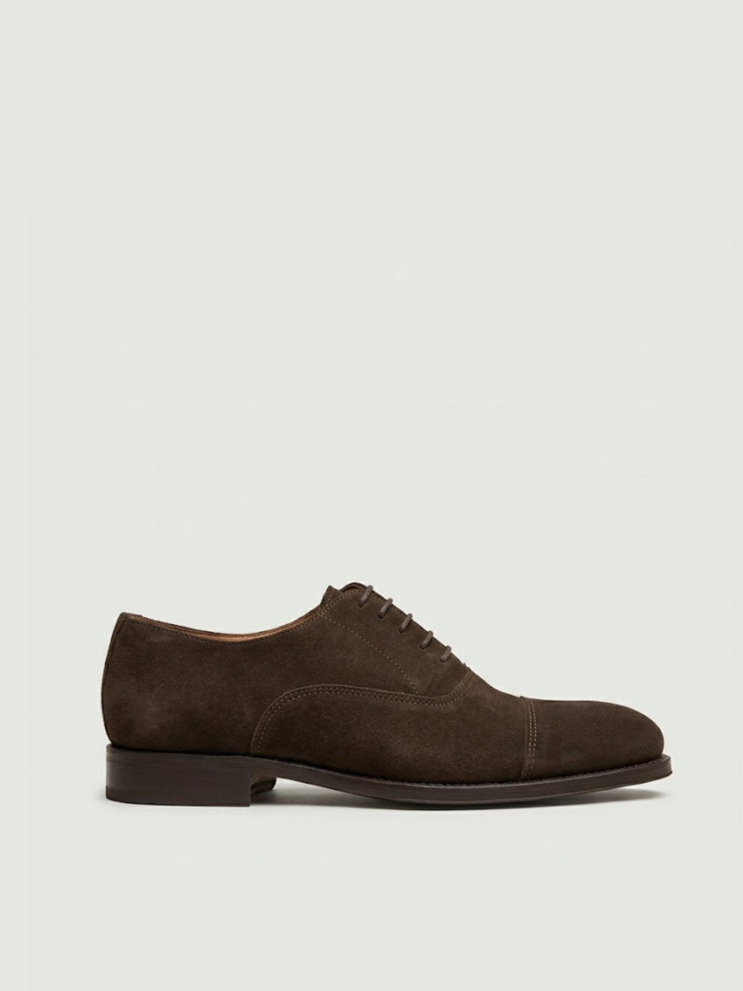 Allacciata Oxford scamosciata marrone scuro 350/520 T.MORO SAXONE 