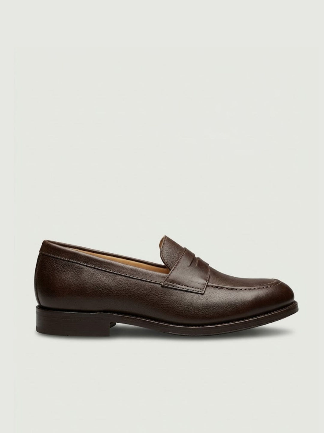 Mocassino penny in pelle cioccolato TIREE/23 T.MORO SAXONE 