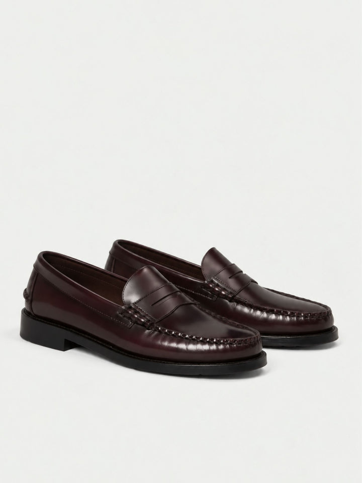 Mocassino penny Dan in pelle liscia borgogna 73122LW 903 SEBAGO 