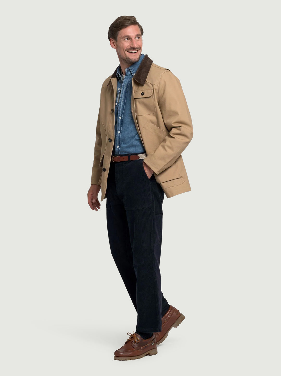 Giacca Tenny Canvas in tela di cotone con fodera in lana 751224W XZ3 SEBAGO 
