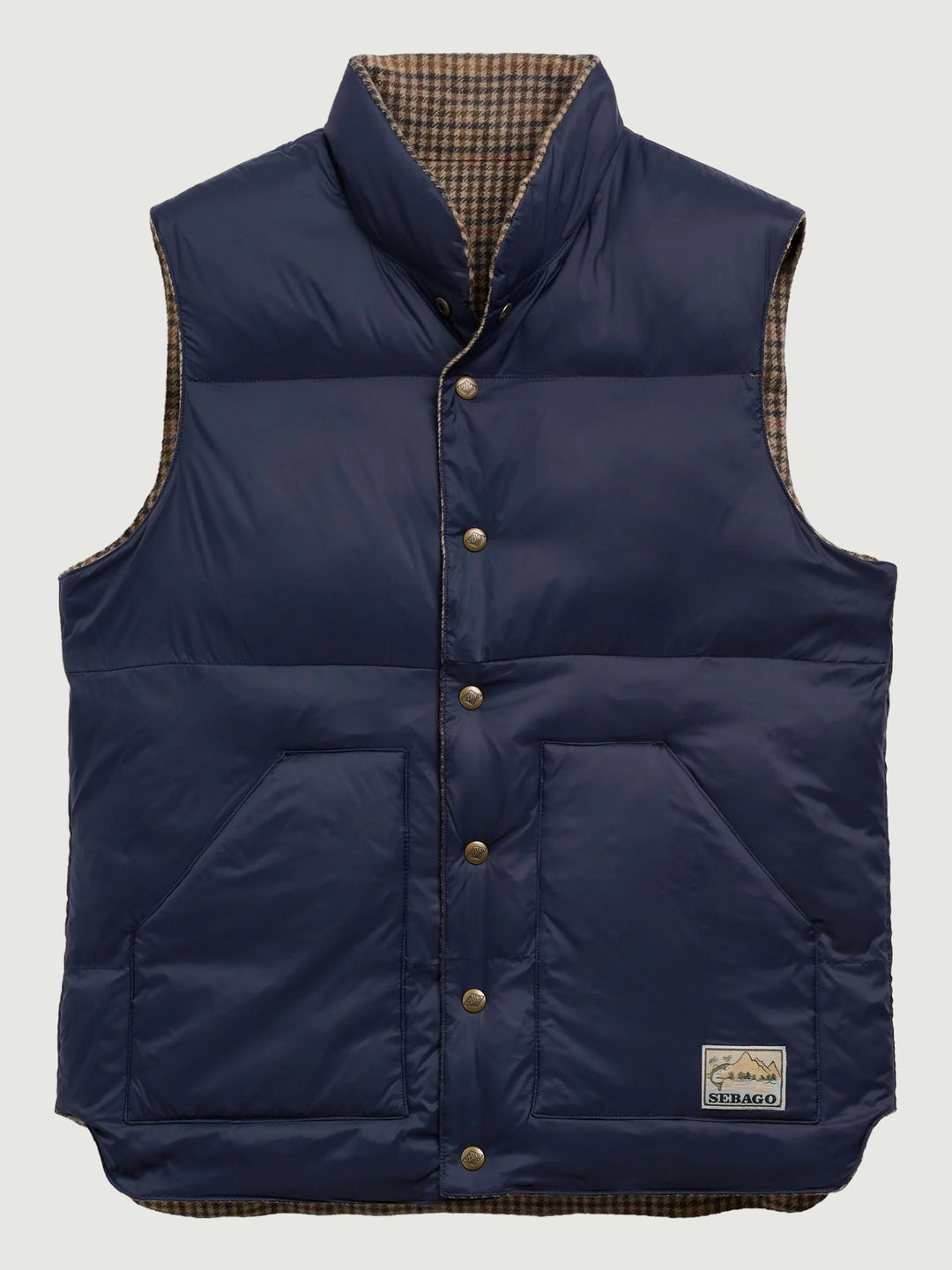 Gilet Webb Wool pied de poule reversibile 751276W A08 SEBAGO 