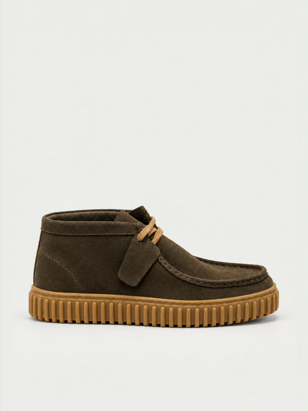 Polacchino in pelle scamosciata con suola carroarmato khaky 263270 SUEDE KHAKY ANDREA MORANDO 