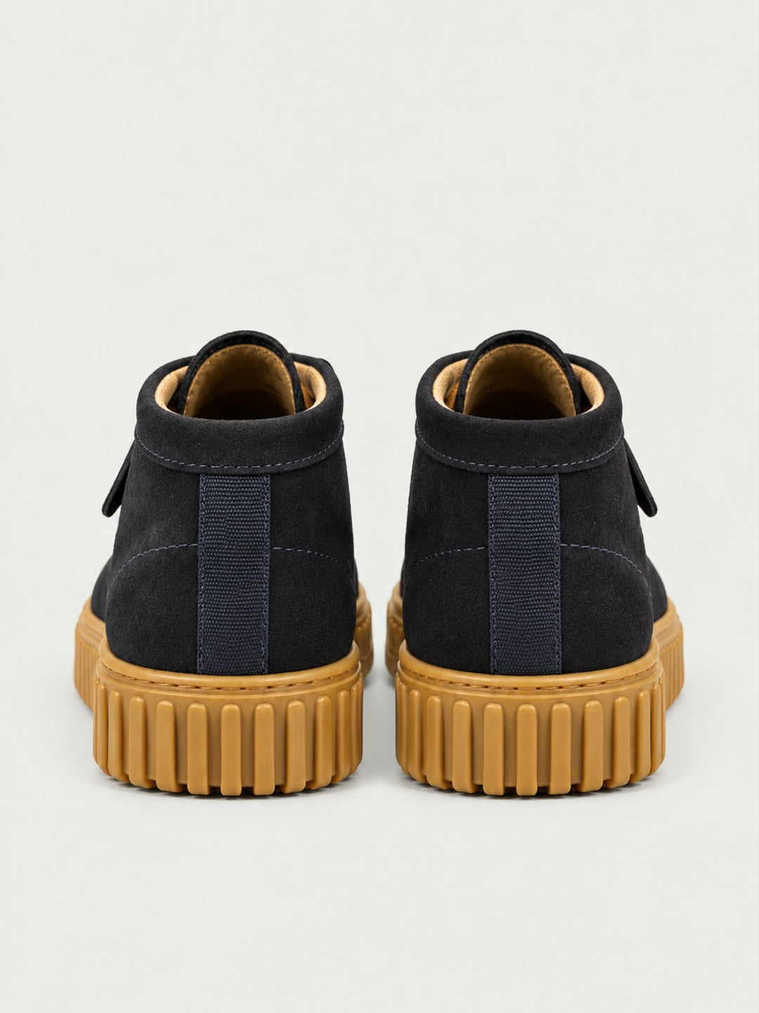 Polacchino in pelle scamosciata con suola carroarmato navy 263270 SUEDE NAVY ANDREA MORANDO 