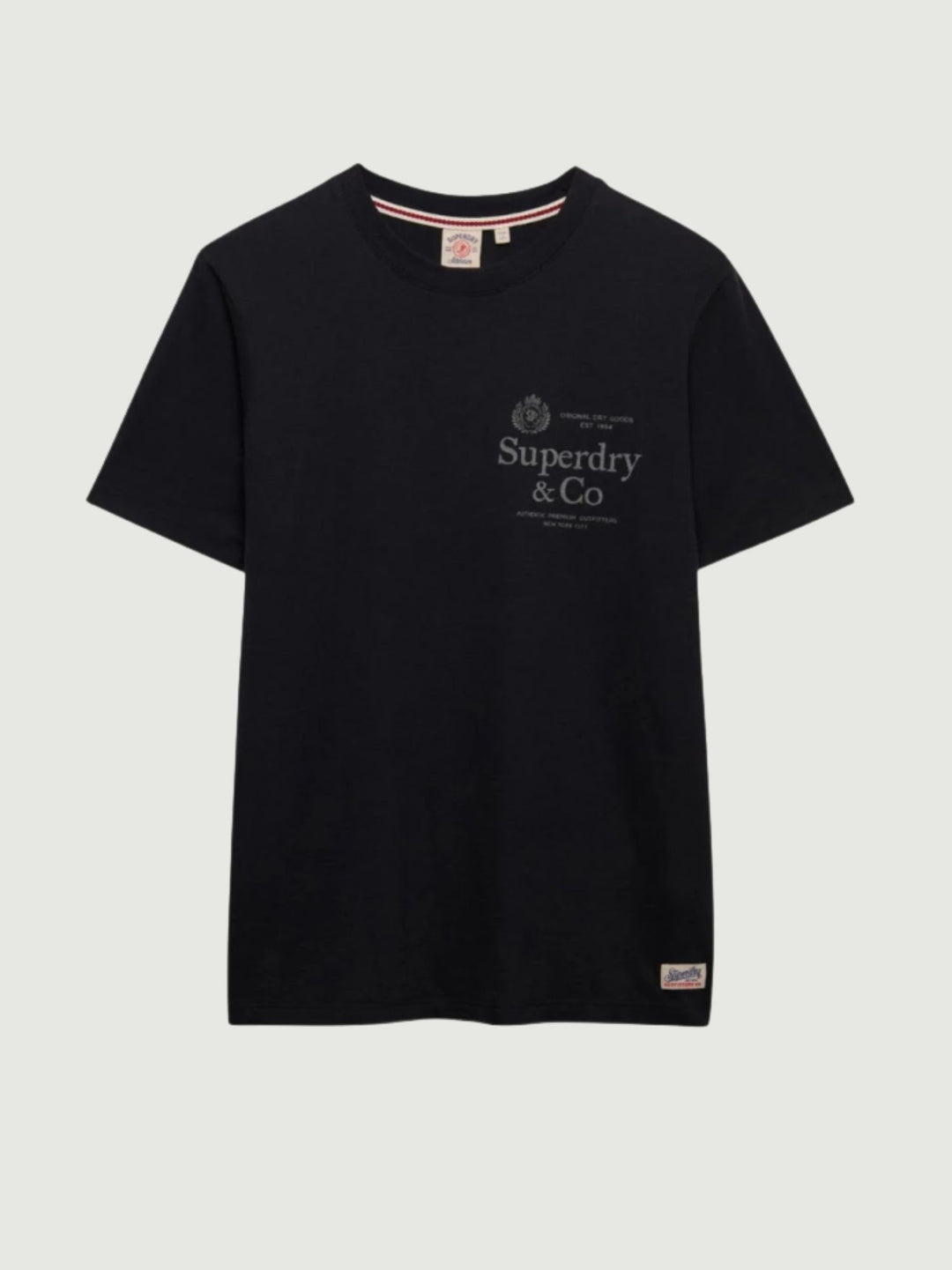 T-shirt Superdry in cotone blu M1012392A 24S SUPERDRY 