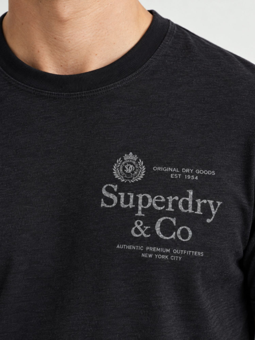 T-shirt Superdry in cotone blu M1012392A 24S SUPERDRY 