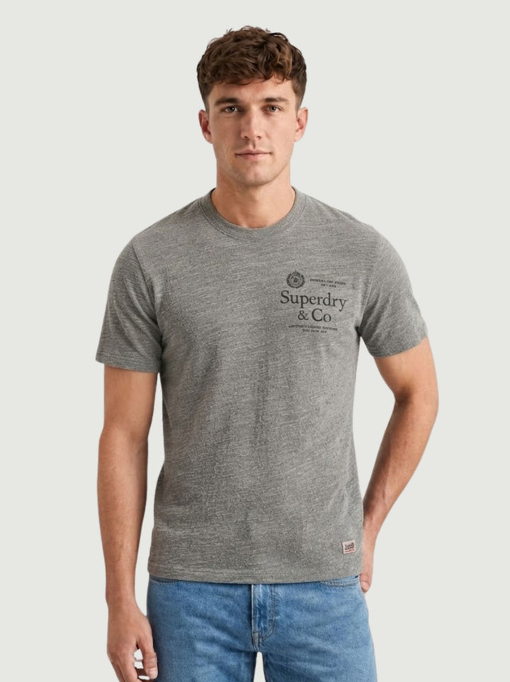 T-shirt Superdry in cotone grigio M1012392A K7W SUPERDRY 