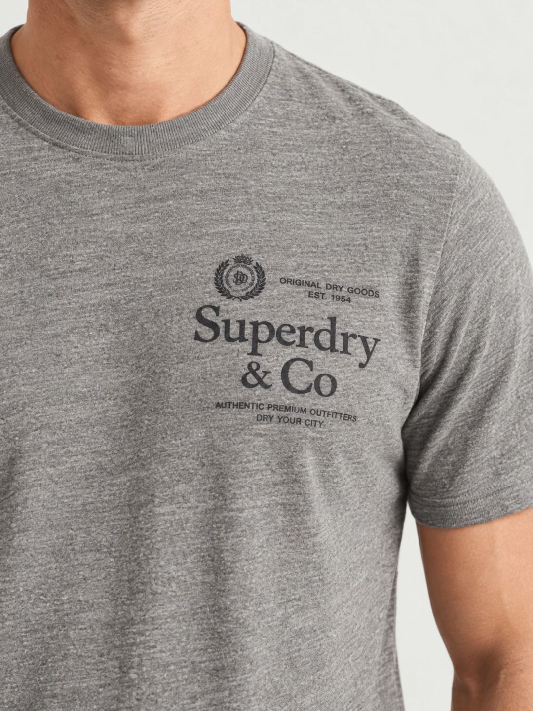 T-shirt Superdry in cotone grigio M1012392A K7W SUPERDRY 