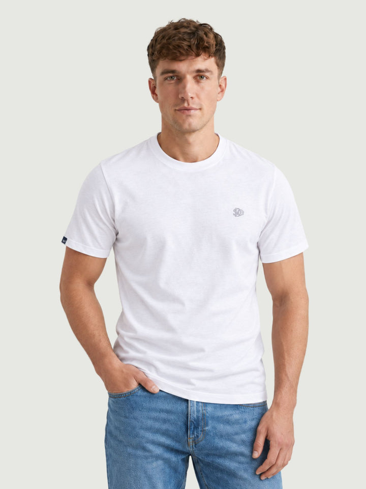 T-shirt Superdry in cotone bianca M1012473A 03X SUPERDRY 