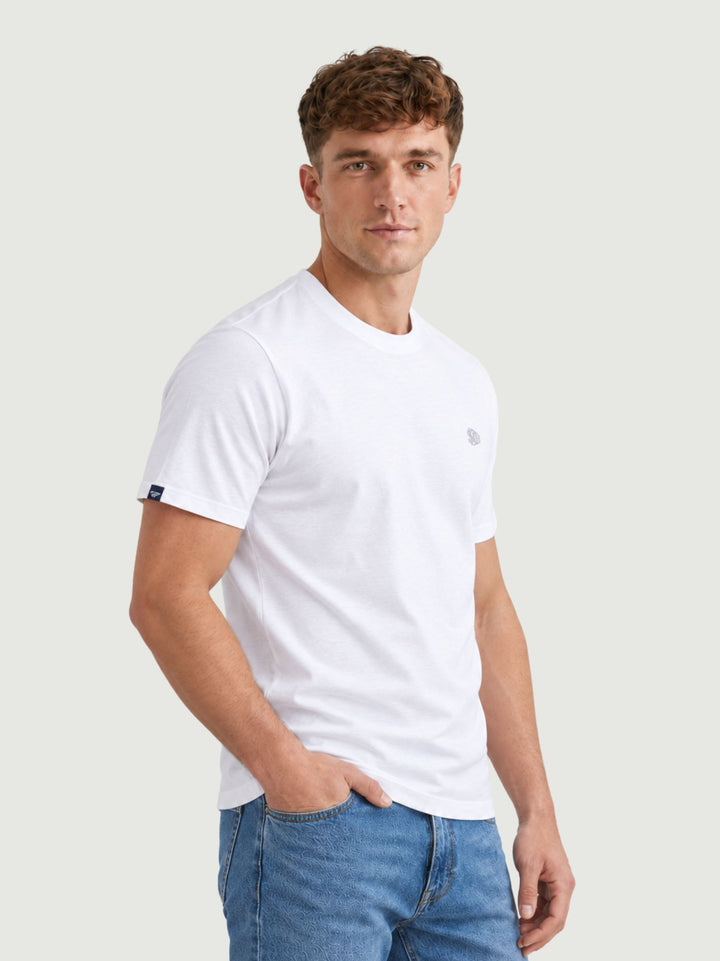 T-shirt Superdry in cotone bianca M1012473A 03X SUPERDRY 