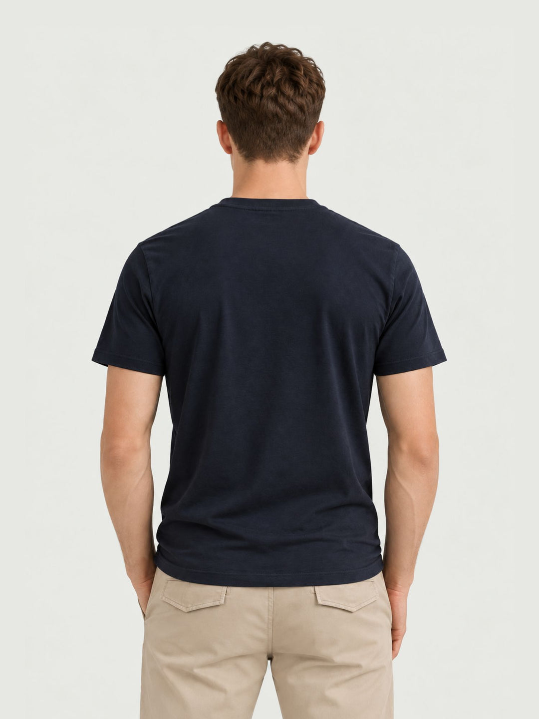 T-shirt girocollo in cotone navy M1012473A PLN SUPERDRY 
