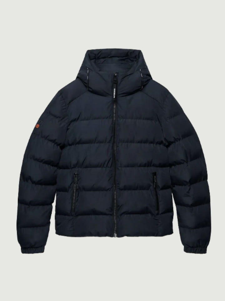 Piumino a collo alto blu navy M5011905A D9W SUPERDRY 