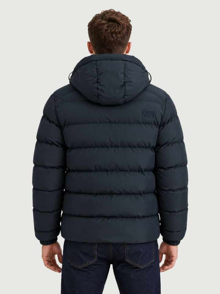 Piumino a collo alto blu navy M5011905A D9W SUPERDRY 