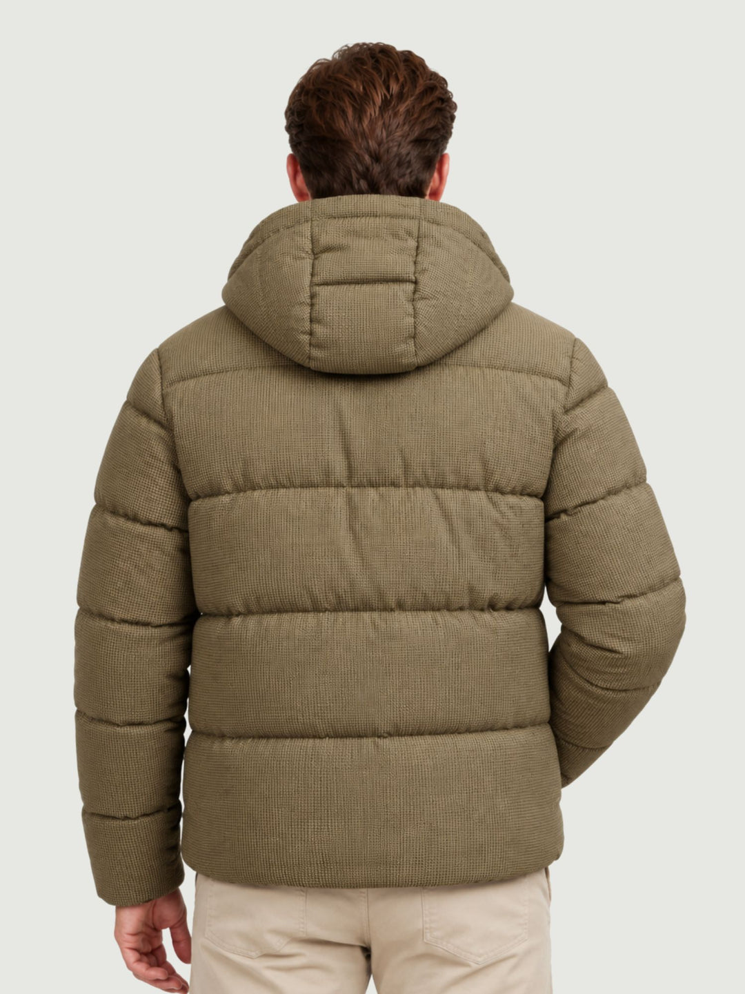 Giacca trapuntata con fantasia check beige M5012430A M7Q SUPERDRY 