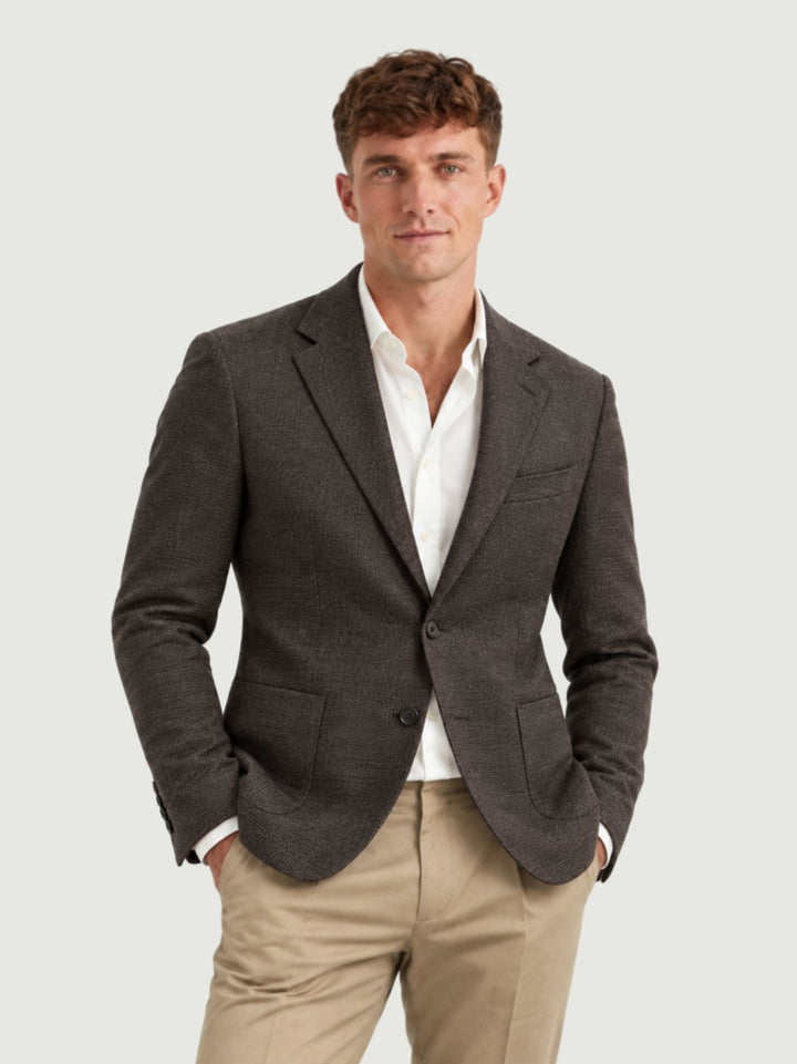 Blazer monopetto in microtrama G002PL0295M 2000 ANDREA MORANDO 