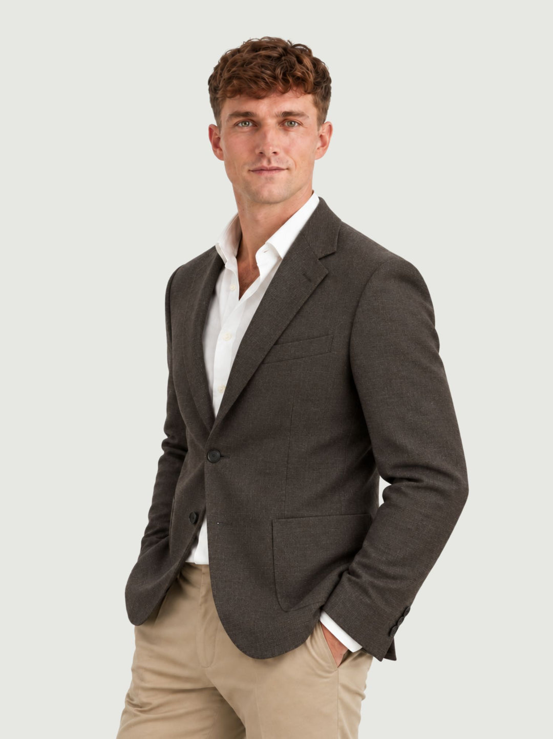 Blazer monopetto in microtrama G002PL0295M 2000 ANDREA MORANDO 