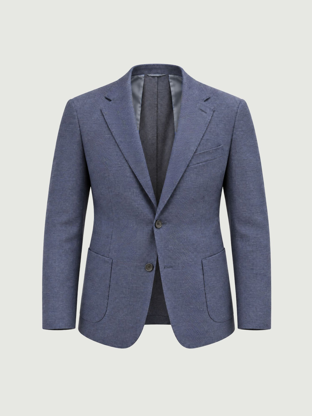 Blazer monopetto in microtrama bluette G002PL0295M 7006 ANDREA MORANDO 