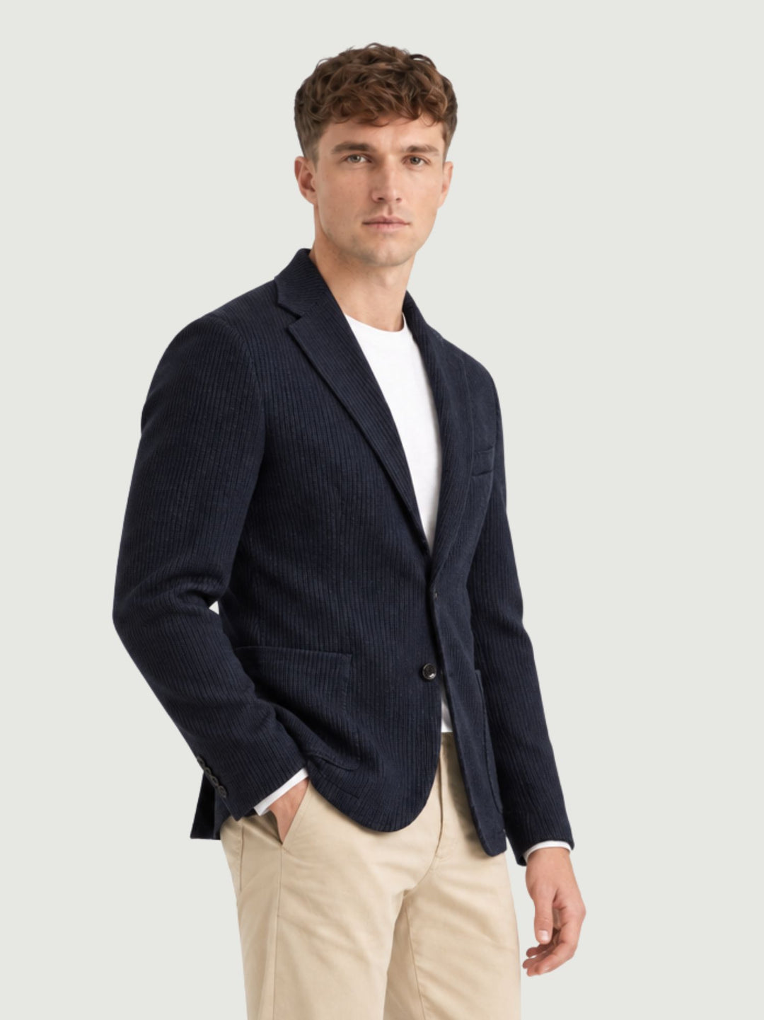 Blazer a coste navy G003WO0143M 7000 ANDREA MORANDO 